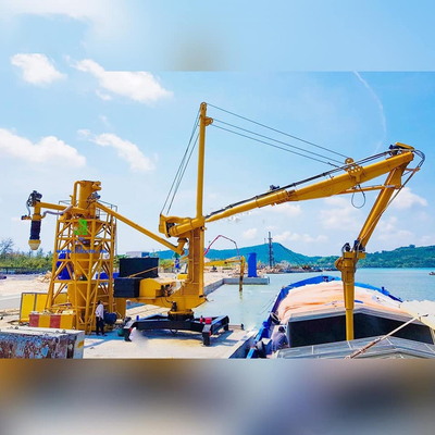 Kompakter Schraubenschiffsentlader angewendet, um Zement am Seehafen zu entladen