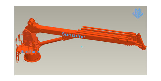 0.85t31m Marinekran elektrischen hydraulischen Teleskopauslegers für Offshoreservice-Schiff