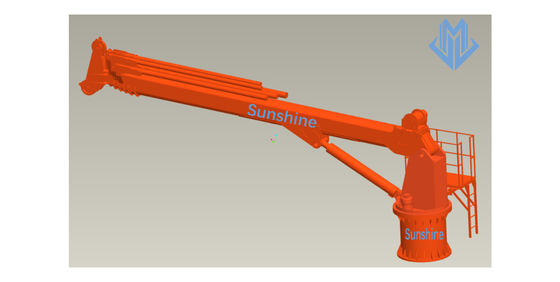0.85t31m Marinekran elektrischen hydraulischen Teleskopauslegers für Offshoreservice-Schiff