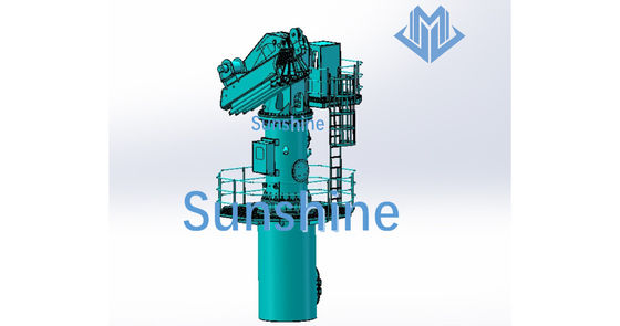 2.5t22m Marinekran elektrischen hydraulischen faltbaren Booms für Offshoreunterstützungsschiff