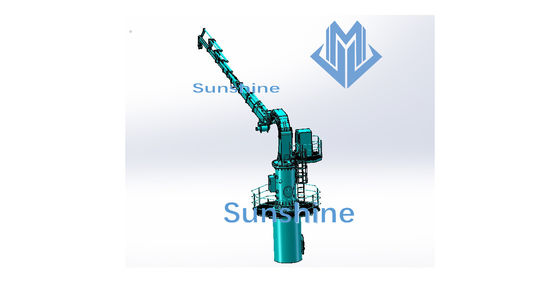 2.5t22m Marinekran elektrischen hydraulischen faltbaren Booms für Offshoreunterstützungsschiff
