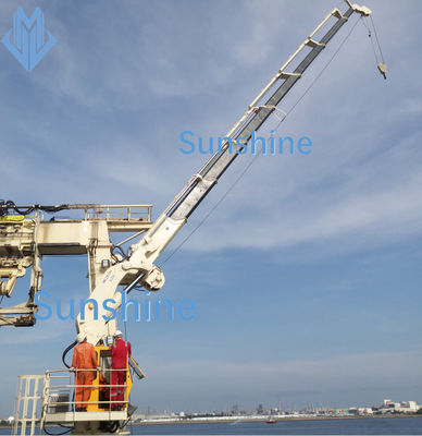 3t22m Marinekran faltbaren Booms für Bordoffshoreunterstützungsschiff