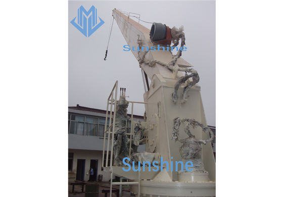 ABS bescheinigen 5t15m steifen Boom Marine Crane For General Cargo Handling