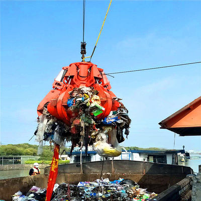 Elektrischer hydraulischer Greifer der orange Schale für Abfalleinäscherungs-Kraftwerk