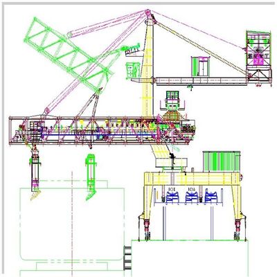 Seehafen-Terminalhochleistungsschiffs-Lader für Erz-Kohlen-Staubkonzentration