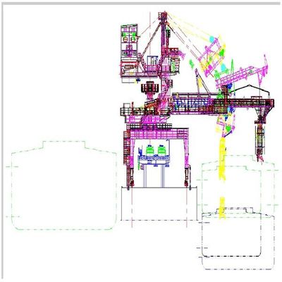 1800 t-/hschiffs-Laden-System für chemischen Massenwarenumschlag