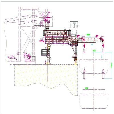 Schraubenartiger Schiffs-Lader für den Massenmaterialtransport am Seehafen-Anschluss