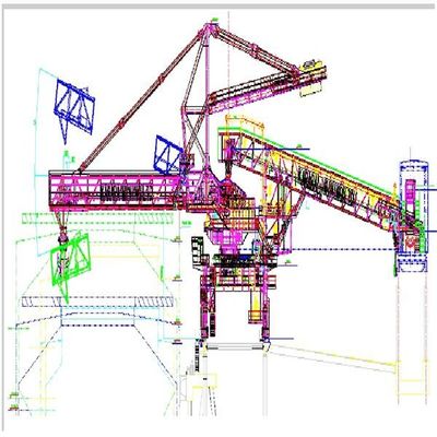 Schraubenartiger Schiffs-Lader für den Massenmaterialtransport am Seehafen-Anschluss