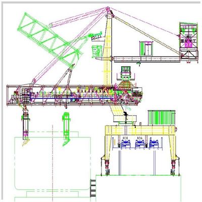 Schraubenartiger Schiffs-Lader für den Massenmaterialtransport am Seehafen-Anschluss