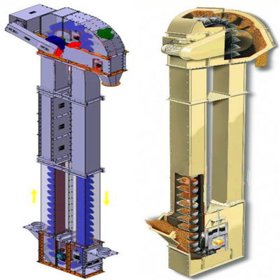 industrielles vertikales Becherwerk 800t/h für materiellen Massentransport