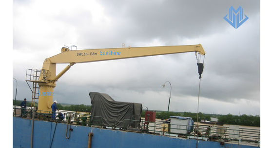 Boommarinekran Sockels des Sockels reparierte Offshorekran des steifen Booms steifen Boommarinekran