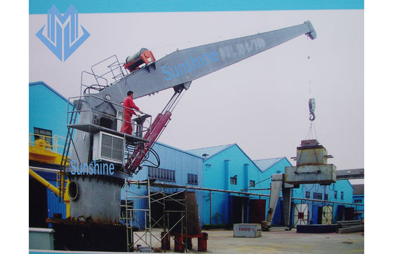 Boommarinekran Sockels des Sockels reparierte Offshorekran des steifen Booms steifen Boommarinekran
