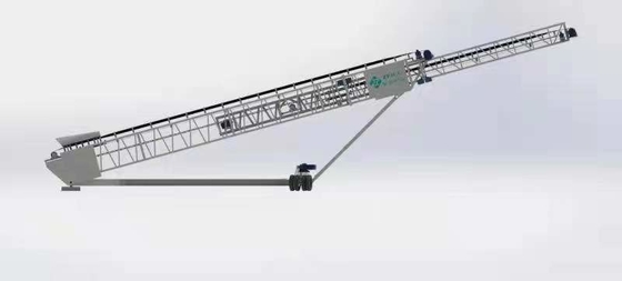 Mobiler teleskopischer Gurt-Radialstapler-Förderer oder Massenmaterialtransport 800 t/h