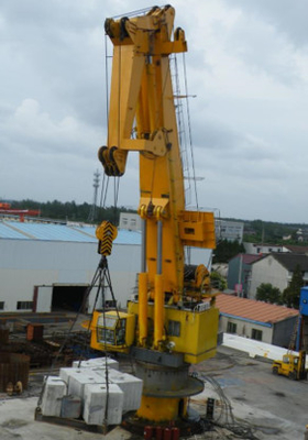 Hydraulischer Knöchel Jib Crane Mounted On Offshore Platform mit 250 Kilowatt