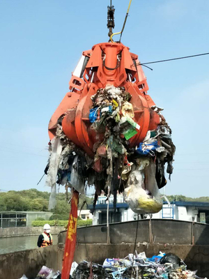 Hydraulische orange Schalen-Greifer für die Abfall-Behandlung