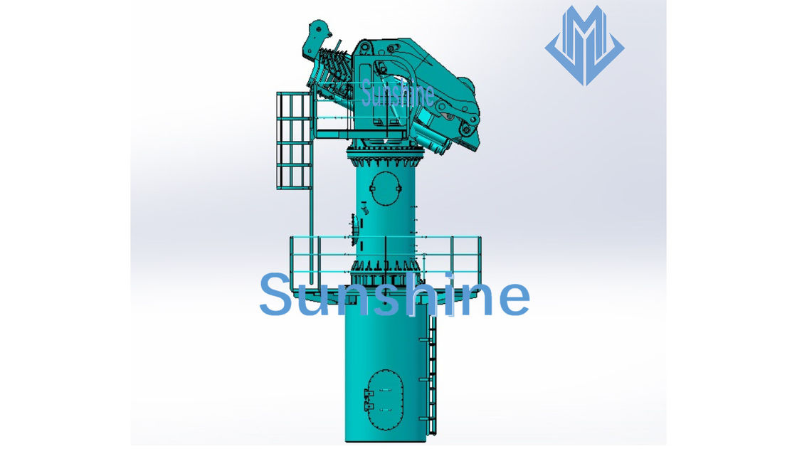 2.5t22m Marinekran elektrischen hydraulischen faltbaren Booms für Offshoreunterstützungsschiff