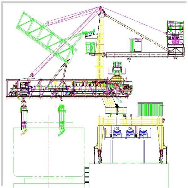 Kapazität 600 Tph-Gurt-Art Schiffs-Lader für die Massenmaterialien, die laden, um zu versenden