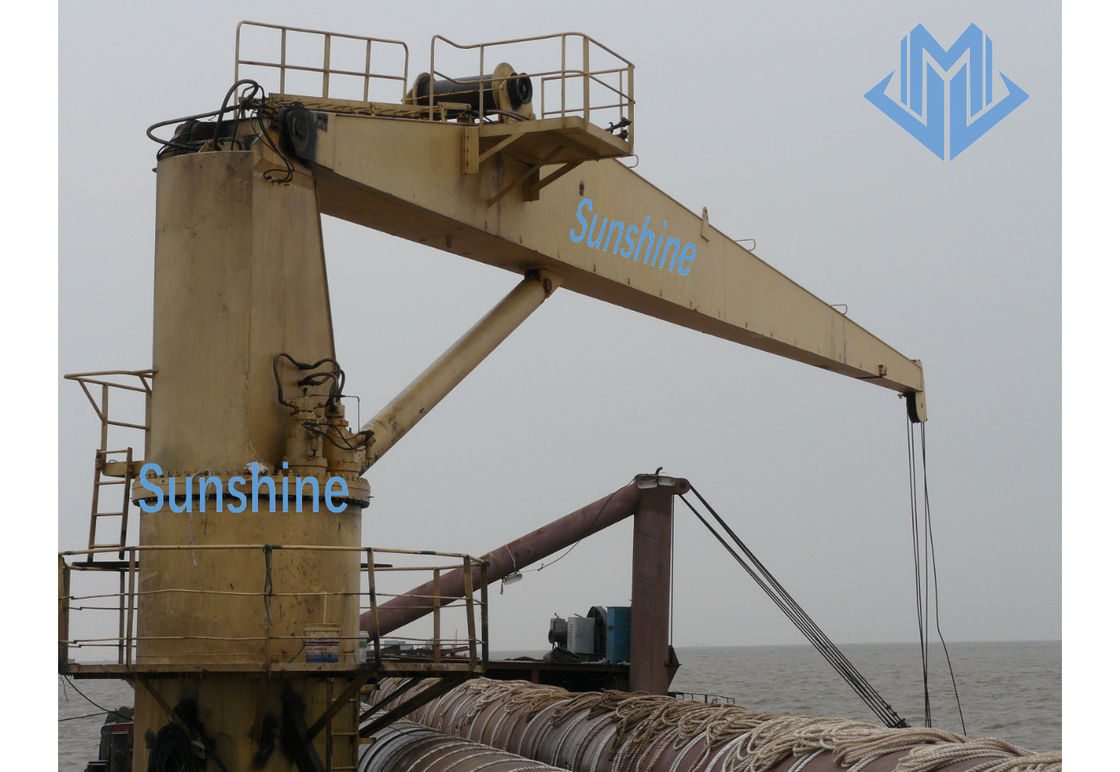 Boommarinekran Sockels des Sockels reparierte Offshorekran des steifen Booms steifen Boommarinekran